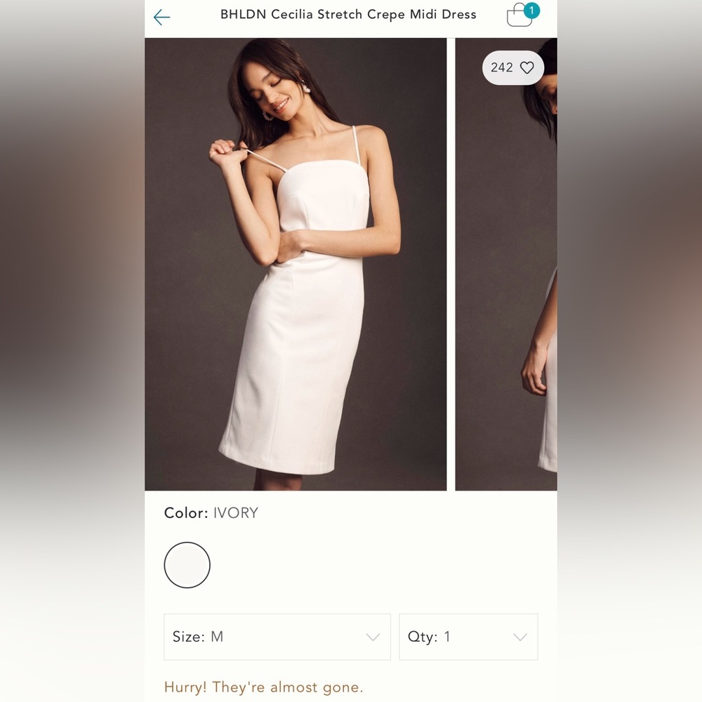 BHLDN Ivory Dress